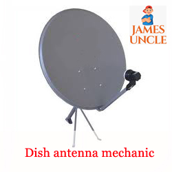 Dish antenna mechanic Mr. Tapas Karmakar in Joypul
